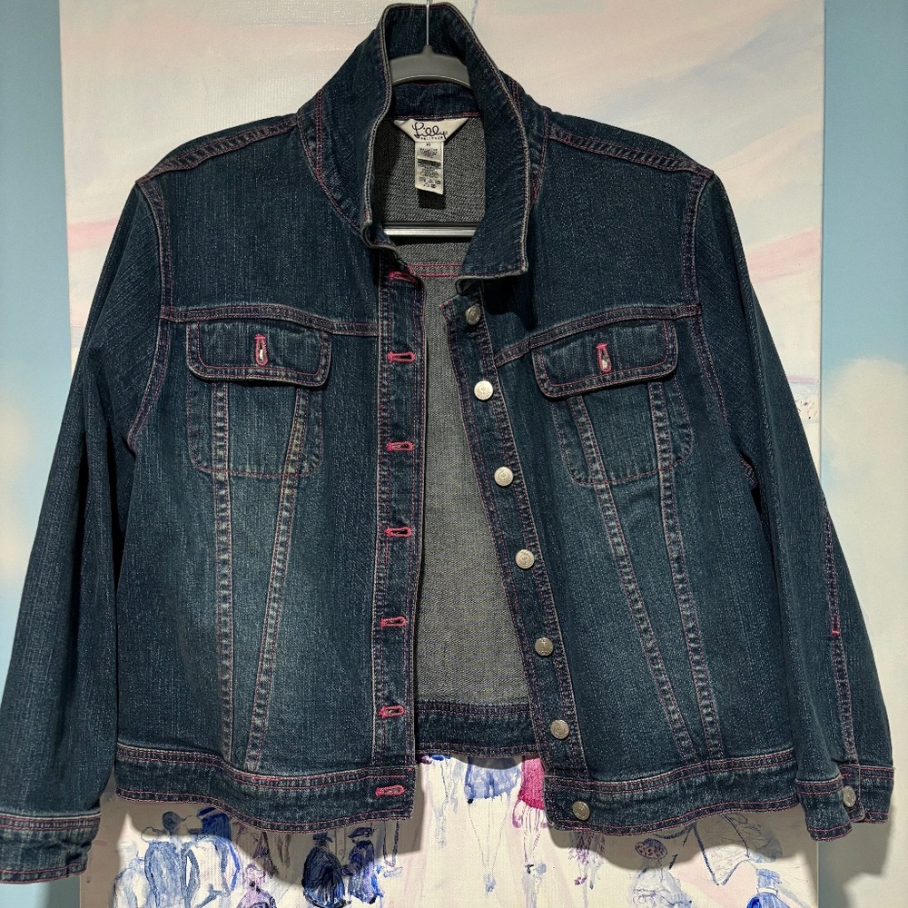 Perfect Condition Vintage Lilly Pulitzer Jean Jacket